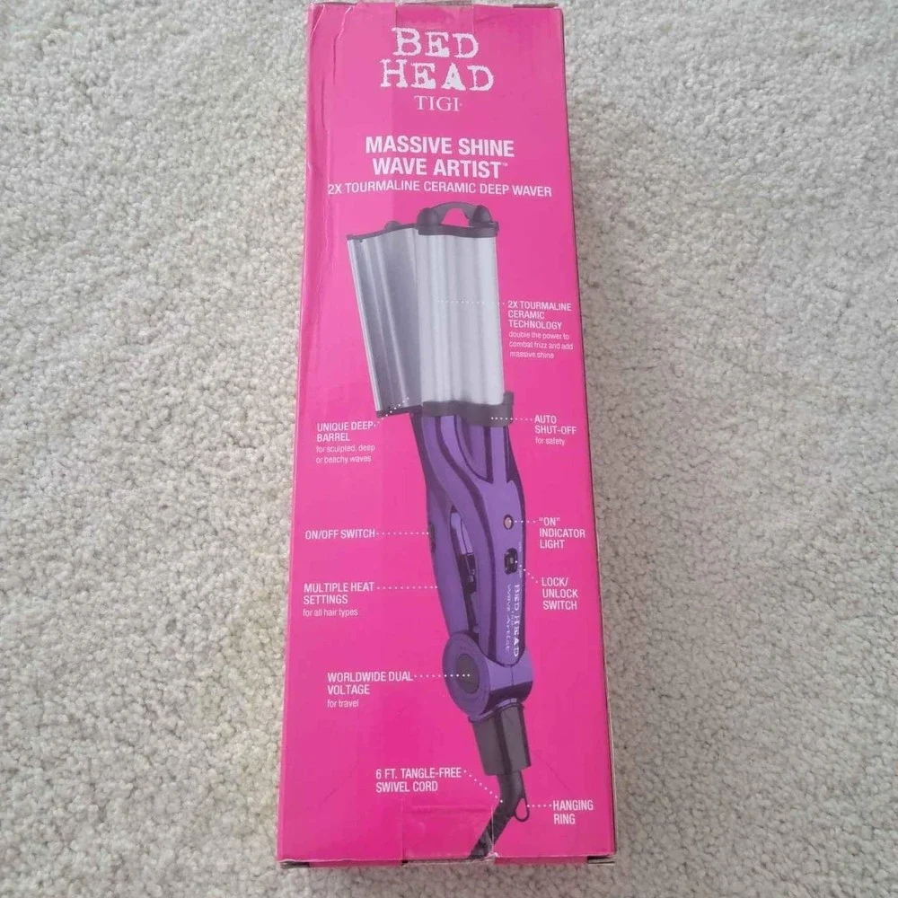BedHead Purple and Silver Triple Barrel Waver